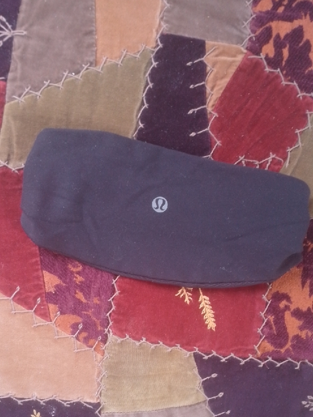 Free With Purchase Lululemon Athletic Head Band Black With Mesh Hair Accessories
